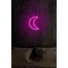Vera Concept Store Ay Dekoratif Neon LED Aydınlatma Pembe