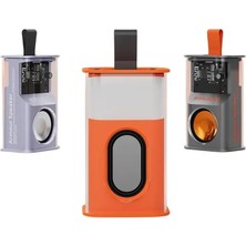 Vera Concept Store Şeffaf Bluetoothlu Hoparlör Speaker Kablosuz Taşınabilir Hoparlör ile LED Işık Süper Bas Mini Subwoofer Mix Renk