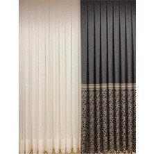 Vera Concept Store Kare Desen 1/3 Sık Pileli Modern Tül Perde Apm (Premium Kumaş Versiyon) Beyaz 200 x 250