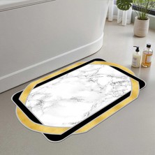 Vera Concept Store Banyo Paspası, Yumuşak Banyo Halısı, Kaymaz Dot Tabanlı, Su Emici, Makinede Yıkanabilir - 40 x 60 cm