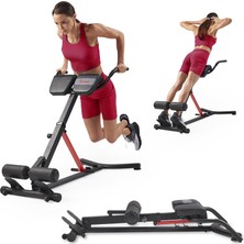 Vera Concept Store Katlanabilir Hiperekstansiyon Roma Sandalyesi Geri Uzatma, Ev Spor Salonu Otur Tezgahı Glute & Ab Egzersizleri Için, Isteğe Bağlı Ayar Eğimi ve Çok Fo