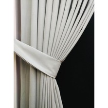 Vera Concept Store Ev Depo Home Taç Açık Gri Düz Renk Fon Perde Pilesiz Düz Dikim Ekstrafor Büzgü Tek Kanat TACPTKFONPERDE005, Açık Gri, 160 x 270