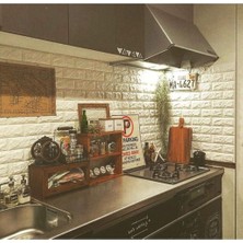 Vera Concept Store 5 Adet 2,5 M2 Tezgah Arası 3D Kendinden Yapışkanlı Esnek Sünger Tuğla Duvar Kaplama Paneli Duvar Kağ