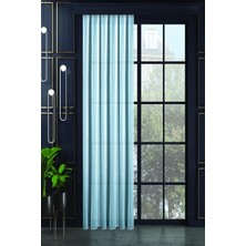 Vera Concept Store Pırıltı Tül Perde Yüksek Kaliteli Pileli Dikim Tül Perde,mavi 100 x 260
