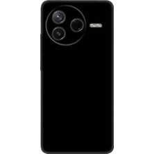 Vera Concept Store Iletişim Xiaomi Poco F7 Pro ile Uyumlu Kılıf Ince Sıvı Silikon Tam Koruma Yumuşak Jel Silikon Kapak - Siyah