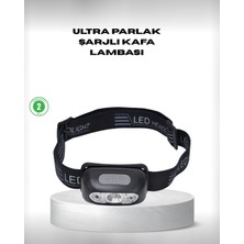 Vera Concept Store Gece Balıkçılığı Için Ultra Parlak Şarjlı Kafa Lambası | 4 Işık Modu + USB Şarj