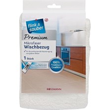 Vera Concept Store Mop Mikrofiber Paspas Yedek Beyaz Premium, 13,5X43 cm