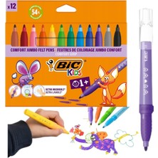 Vera Concept Store Kids Comfort Jumbo Keçeli Boya Kalemi, 12 Renk