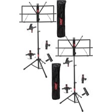 Vera Concept Store Lastvoice NT-106X 2'li Tel Nota Sehpası Seti, Makaslı (Taşıma Çantalı)