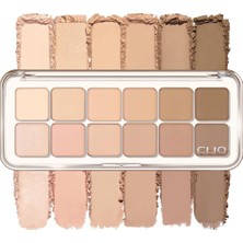 Vera Concept Store Hafif Dokulu Yoğun Renklere Sahip Göz Farı Paleti Clio Pro Eye Palette Air (08 Latte Senior)