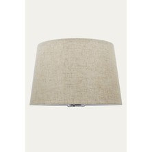 Vera Concept Store Krem Konik Lambader Şapkası - 35 cm Geniş Çaplı Abajur Başlığı, E27 Duy Uyumlu Yedek Kumaş Başlık, Modern ve Klasik Aydınlatma Aksesuarı (LB834)