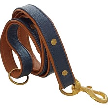 Vera Concept Store Baldur Handmade Deri Köpek Gezdirme Kayışı Mavi Cll-Ba-B