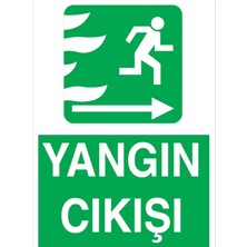 Vera Concept Store Yangın Çıkışı Uyarı Tabelası - 50X70 Foreks - Aç11