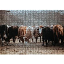 Vera Concept Store Cakatablo Otlayan Büyükbaş Hayvanlar 1000 Parça Puzzle Yapboz Mdf Ahşap