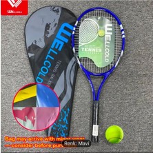 Vera Concept Store Pro Tenis Raketi Yüksek Kalite Düşük Sarsılma 27 Inch L2 + Çanta + Tenis Topu 689 Mavi Grip L2, WLCLD01M