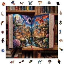 Vera Concept Store Ahşap Puzzle Yetişkin - Masal Kapısı - 353 Parça, 29 x 29 cm - Yapıştırıcı Folyo Dahil - Benzersiz Şekilli Parçalar & Özel Figürler - S1-48