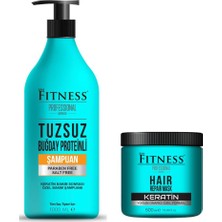 Vera Concept Store Parabensiz Arındırıcı Tuzsuz Şampuan & Kuru Yıpranmış Saçlara Yoğun Onarıcı Keratin Saç Maskesi Seti
