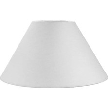 Vera Concept Store Konik Abajur Lambader Şapkası 22CMX40CM Yükseklik 22CM Beyaz