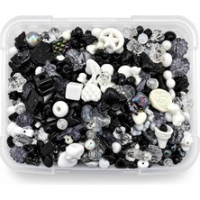 Vera Concept Store Gece Siyahı Karışık Boncuk & Charm Seti 100 Gram