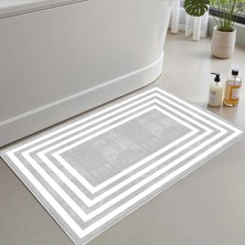 Vera Concept Store Banyo Paspası, Yumuşak Banyo Halısı, Kaymaz Dot Tabanlı, Su Emici, Makinede Yıkanabilir - 40 x 60 cm