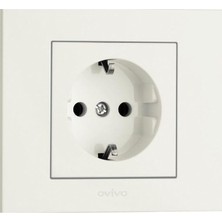 Vera Concept Store Ovivo Beyaz Priz + Çerçeve 1 Adet