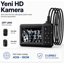 Vera Concept Store 30 Metre Çift Kameralı Endoskop Yılan Kamera Full Hd Kayıtlı
