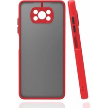 Vera Concept Store Xiaomi Poco X3 Kılıf Silikon Mat Kamera Korumalı Kapak Hux Kırmızı