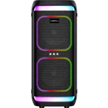 Vera Concept Store HP-986 Partybox Bluetooth Hoparlör – 2×8” Hoparlör 24W Güç Rgb Işık Tws Destekli