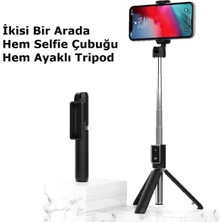 Vera Concept Store P50 Bluetooth Selfie Çubuğu Tripod, Siyah