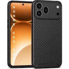 Vera Concept Store Huawei Honor 600 Pro ile Uyumlu Kılıf Karbon Silikon Case Siyah