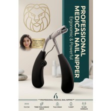 Vera Concept Store Medikal Tırnak Makası Ergonomik Paslanmaz Çelik Siyah Geniş Ağızlı Sıçratma Önleyici Hazneli Ayak Tırnak Pensesi, 11.5 cm