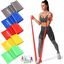 Vera Concept Store Direnç Bantları, 5 Adet Egzersiz Bantları, Lateks Içermeyen Elastik Streç Bantlar, Fitness Yoga Pilates Için Germe Kuvveti Antrenmanı, Ev Spor Salonu