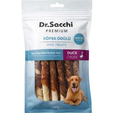 Vera Concept Store Dr.sacchi Premium Ördek Sargılı Beyaz Sığır Derisi Burgu Çubuk Tahılsız Köpek Ödülü 5 9-11 gr 10'lu