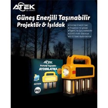 Vera Concept Store Güneş Enerjili Taşınabilir Projektör Işıldak