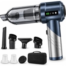 Vera Concept Store Ahv-06 22.000PA Kablosuz Katlanabilir Araç Süpürgesi Brushless Motorlu 3 Kademeli Güçlü Vakum ve Hava Üfleme Özellikli Hepa Filtreli Şarjlı Oto El Süp