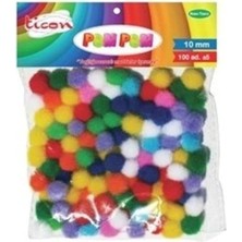 Vera Concept Store Pompom (10-20-30 Mm) 3 Lü Set Karışık Renkler