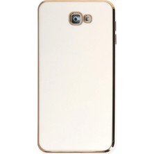 Samsung Galaxy J7 Prime Kılıf Volet Silikon - Beyaz