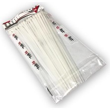 Vera Concept Store Tek-Iş Plastik Kablo Bağı | 250MM x 4.8mm | Beyaz | 50 Adet | Güçlü Cırt Kelepçe | Kablo Düzenleme ve Sabitleme