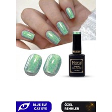 Vera Concept Store Uv LED Kalıcı Oje Nail Art, 15 Ml, Blue Cat Eye, Çoklu Renk