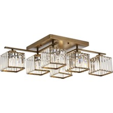 Vera Concept Store AV-60230-6E Eskitme Kaplama Modern Avize E27 Metal Kristal 80X40CM