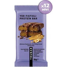 Vera Concept Store Çikolata Kaplamalı, Yer Fıstığı Ezmeli Protein Bar 50 G x 12 Adet