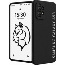 Vera Concept Store Samsung A53 ile Uyumlu Kılıf, Içi Kadife Kaplamalı Ince Sıvı Silikon Kapalı Kamera Tam Koruma Yumuşak Silikon Kapak, Siyah