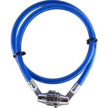 Vera Concept Store Şifreli Bisiklet Halat Zincir Kilidi 65 cm Çelik Kilit Çap 7 mm Ø Hırsız Önleme Güvenlik 1 Adet