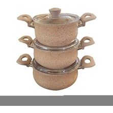 Vera Concept Store 6 Parça Granit Güveç Set 3027 Kahverengi
