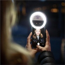 Vera Concept Store Selfie Işığı 3 Kademeli LED Aydınlatma Telefon Aparatı Gri 14785264458