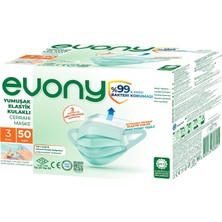 Vera Concept Store Yumuşak Elastik Kulaklı Maske 50 Li Paket