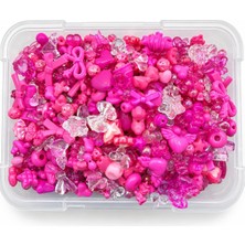 Vera Concept Store Fuşya Karışık Boncuk & Charm Yapım Seti 100 Gram