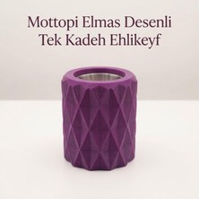 Vera Concept Store Ehlikeyf Elmas Desenli,1 Kadeh Yuvalı,metal Iç Hazneli,termojelli Soğutucu (Mor)
