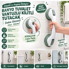 Dolozena Ergonomik Vantuzlu Banyo Tutacağı - Kayma Önleyici Güvenlik 30 cm