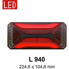 Jakon Jokon L 940 Çok Fonksiyonlu LED Karavan Stop Lambası 12V IP67 (JK10.3000.000)
